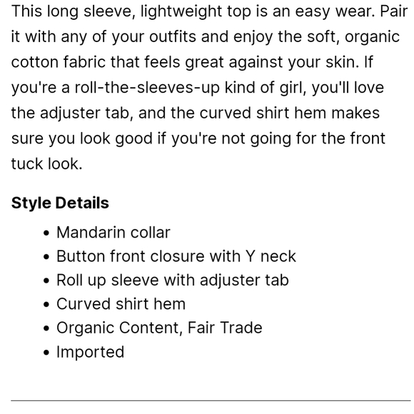 NWT PRANA Katya Lightweight Organic Cotton Long Sleeve Top Black Small - Picture 6 of 6